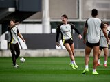 Jugadores de la Juventus en un entrenamiento
