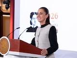 Claudia Sheinbaum, Presidenta de México, este lunes en Palacio Nacional.