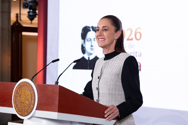 Claudia Sheinbaum, Presidenta de México, el lunes pasado en Palacio Nacional.