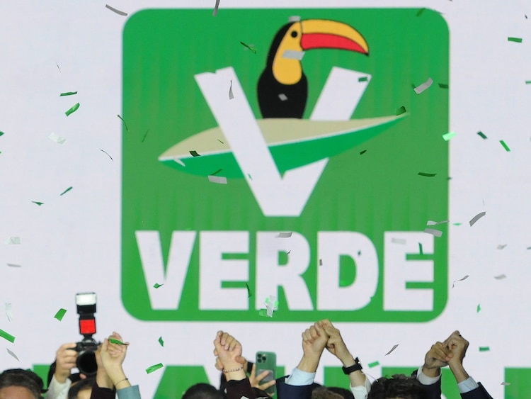 El escudo del PVEM, en fotografía de archivo.