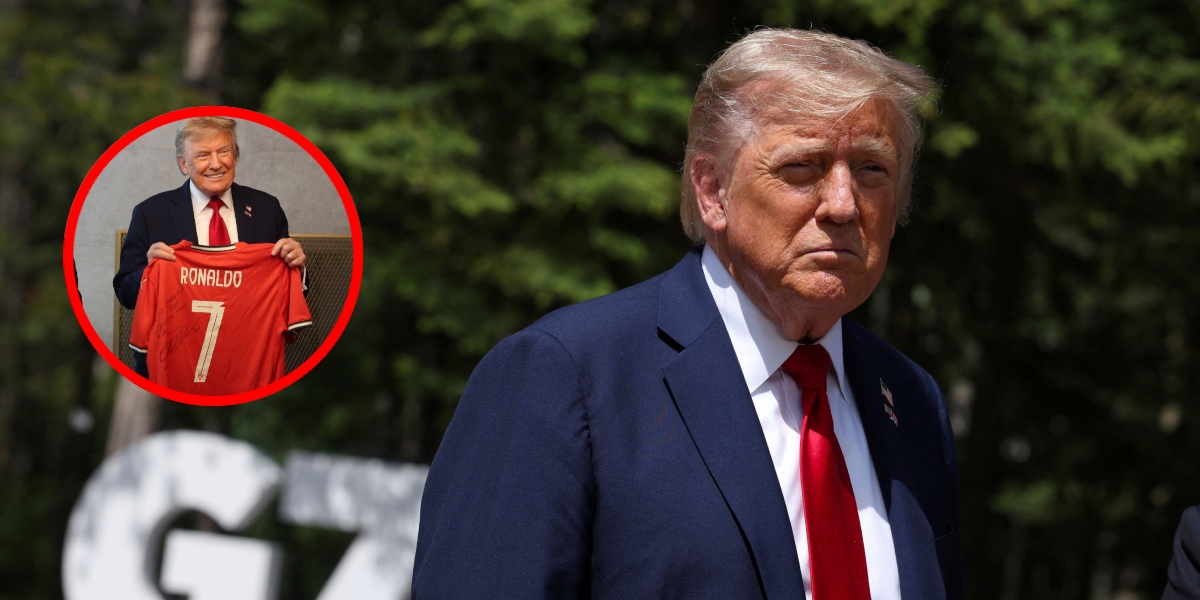 Donald Trump recibe regalo de Cristiano Ronaldo