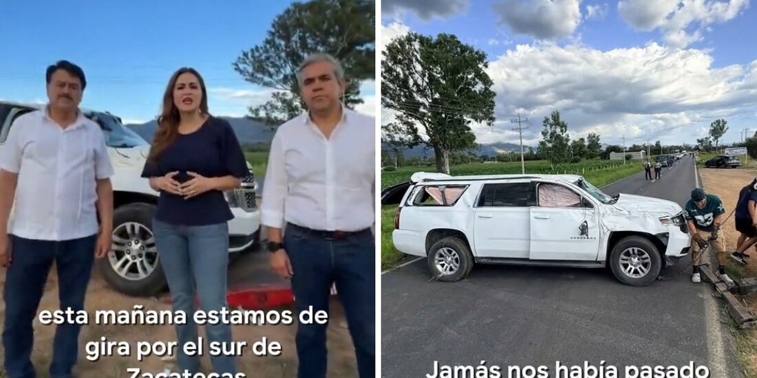Geovanna Bañuelos acusa que parte de su equipo sufrió percance vial, por el que presentará denuncia.