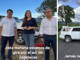 Geovanna Bañuelos acusa que parte de su equipo sufrió percance vial, por el que presentará denuncia.