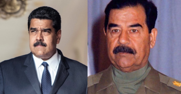 Nicolás Maduro y Saddam Hussein