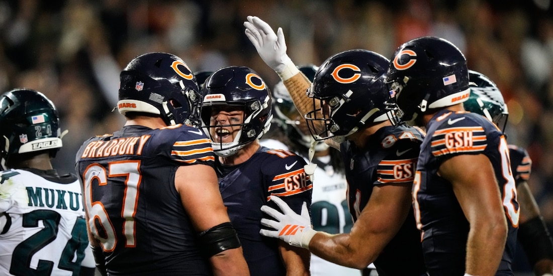 Los Bears se impusieron a los Eagles en el último partido de la Semana 3 de la NFL.