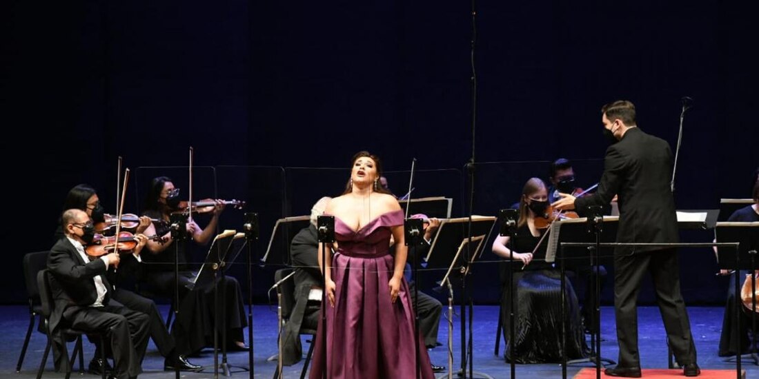 Recital de ópera nacional que se presentó en el Palacio de Mármol en 2021.