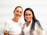Sheinbaum y Alejandra Del Moral.