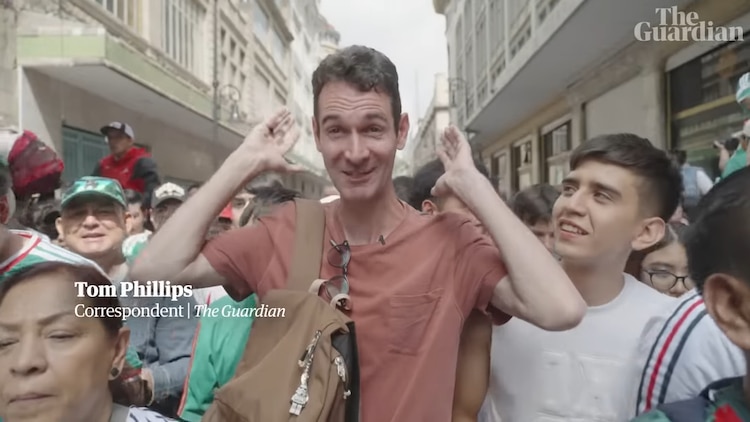 Tom Phillips, corresponsal de The Guardian, fue el encargado del reportaje.