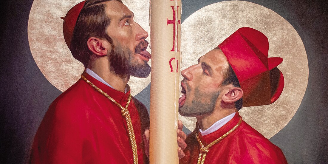 La Venida, otra de las piezas que conforman la exposición en la Academia de San Carlos.