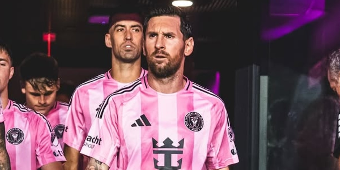 Lionel Messi antes de un partido en la MLS