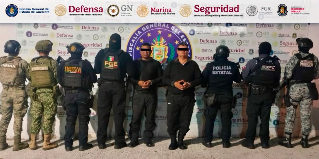 Dos policías de Acapulco fueron detenidos por homicidio calificado.