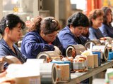 Mujeres mexicanas en jornada de trabajo.