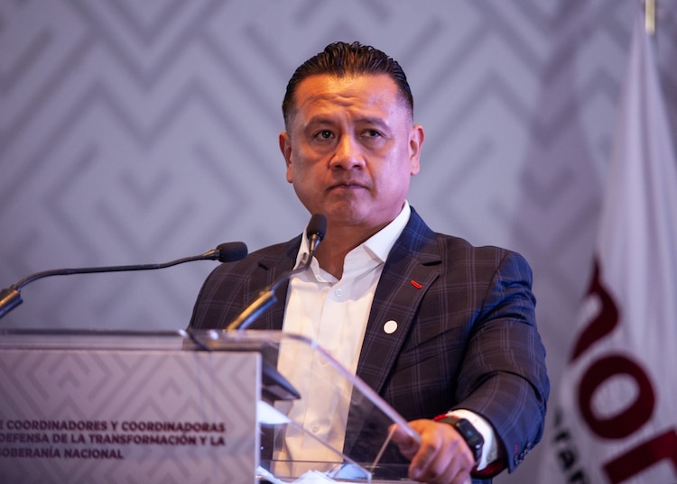 Carlos Torres Piña fue presentado como coordinador de Morena en Michoacán, el 14 de septiembre de 2026.