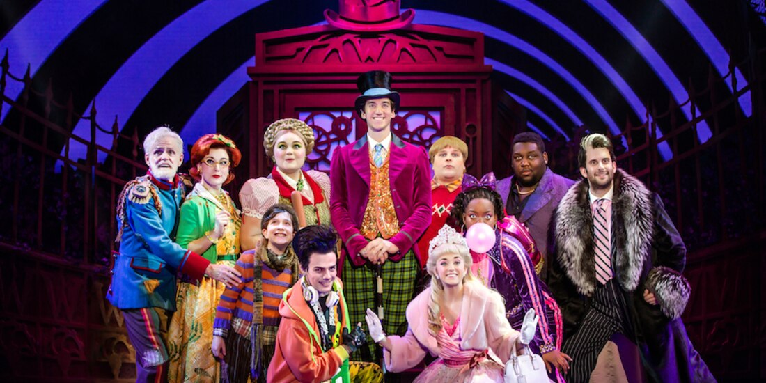 Elenco del musical, basado en el cuento de Roald Dahl.