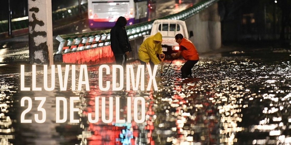 Así lloverá en CDMX este martes 23 de julio de 2024.