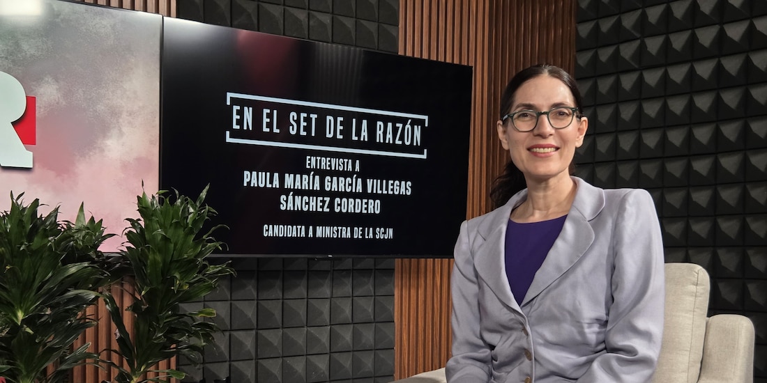 La candidata a ministra del máximo tribunal de justicia, Paula María García Villegas Sánchez Cordero, en entrevista con La Razón.