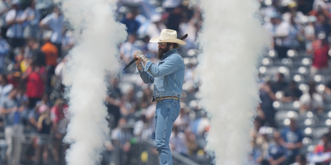 Post Malone en el show de Clausura del Mundial 2026