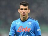 Hirving"Chucky"Lozano durante un partido con el Napoli.