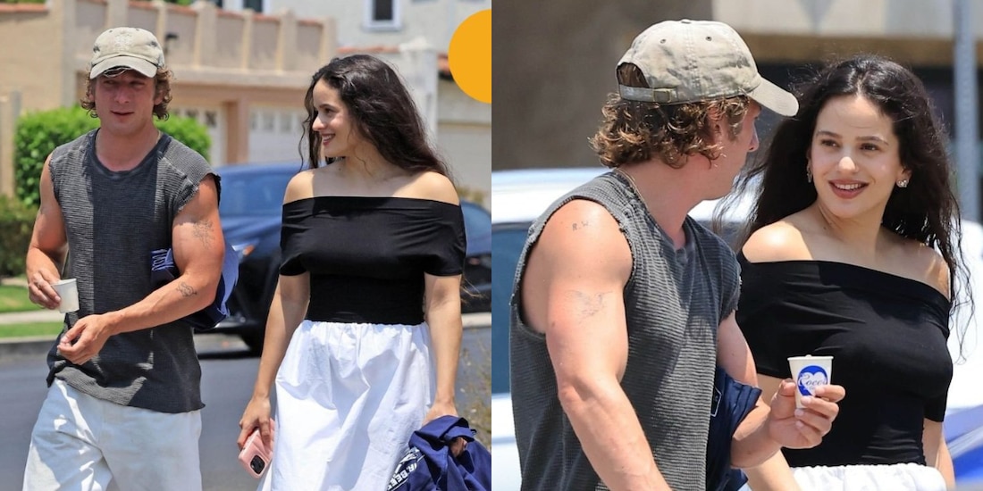 Jeremy Allen White y Rosalía juntos de nuevo en Los Ángeles.
