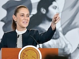 La Jefa del Ejecutivo, ayer, en conferencia de prensa en Palacio Nacional.
