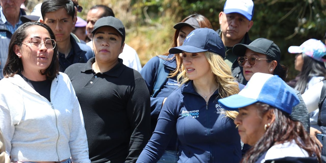 En la imagen, la Alcaldesa de Huixquilucan.