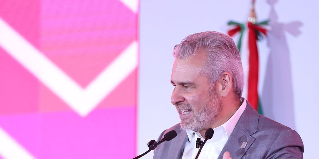 Alfredo Ramírez Bedolla, gobernador de Michoacán, da mensaje por su Cuarto Informe de Gobierno.