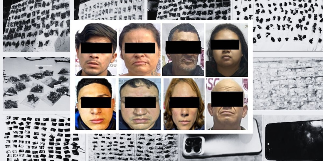 Más de 900 dosis de droga y ocho presuntos narcomenudistas, asegurados durante un operativo en la Ciudad de México.