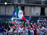 Integrantes de la delegación mexicana en la ceremonia inaugural de París 2024.