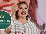 Xóchitl Gálvez busca reactivar el turismo en destinos como Cancún, Quintana Roo.