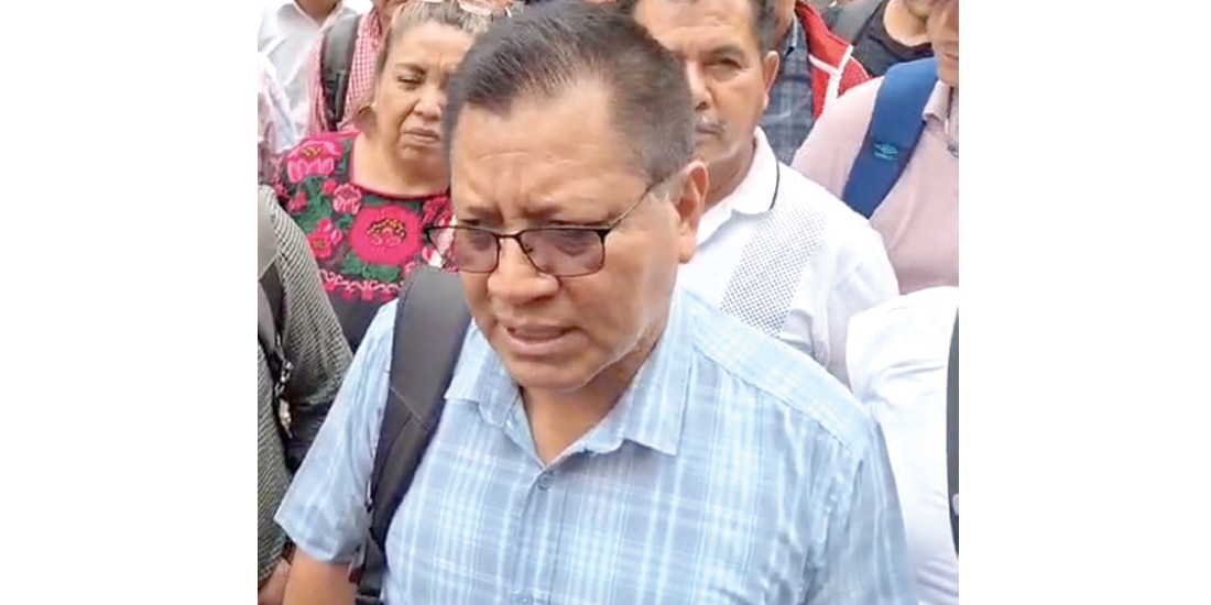 ISAEL GONZÁLEZ, secretario de la sección 7 de la coordinadora, ayer.