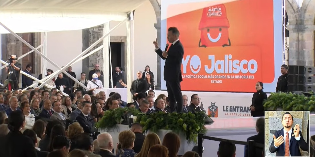 Pablo Lemus en su mensaje de este jueves 6 de noviembre.