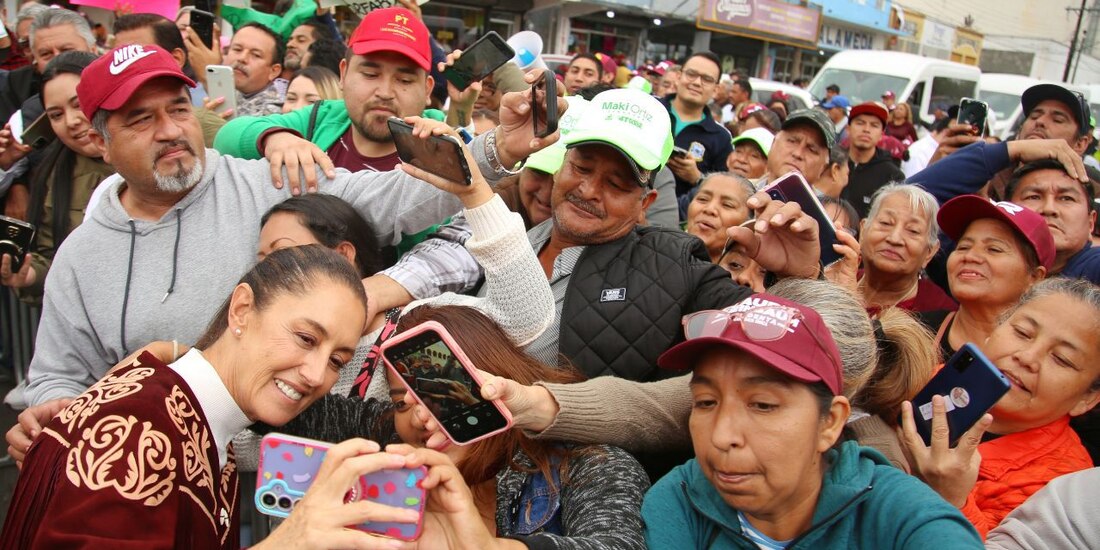 La candidata de “Sigamos Haciendo Historia” (Morena, PT y PVEM) a la Presidencia de la República, Claudia Sheinbaum Pardo.