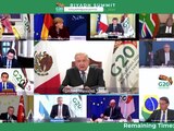 AMLO ante líderes del G-20.