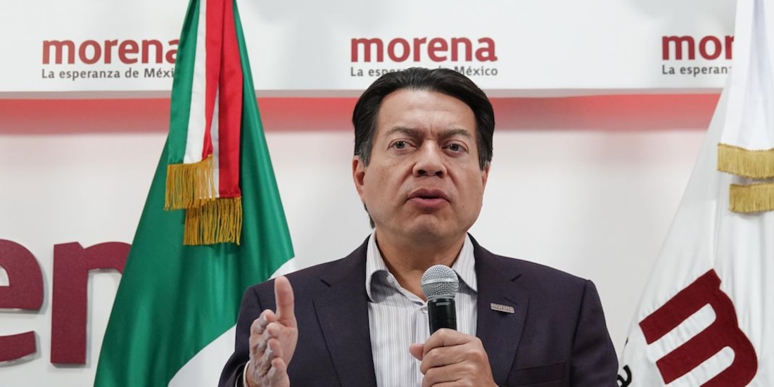 Mario Delgado, líder del partido Movimiento de Regeneración Nacional.