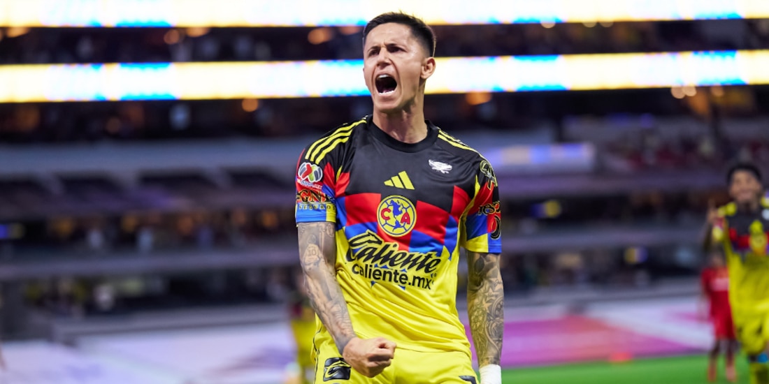 Brian Rodríguez marcó doblete en la victoria del América.