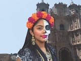 El maquillaje de Catrina no puede faltar.