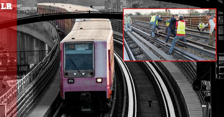 Falla zona de vías paraliza la Línea B del Metro de la Ciudad de México.