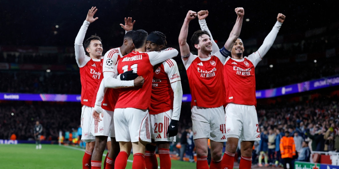 Arsenal es el único equipo con cinco victorias en la Champions League.