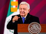 El presidente de México, Andrés Manuel López Obrador, durante su conferencia diaria matutina del pasado 14 de diciembre en Palacio Nacional