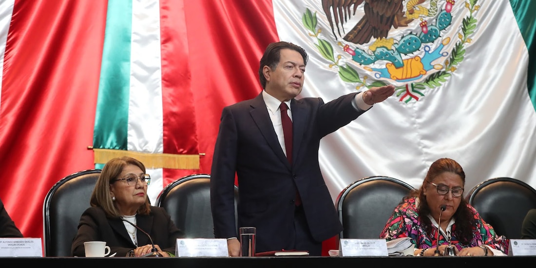 Mario Delgado, secretario de Educación.