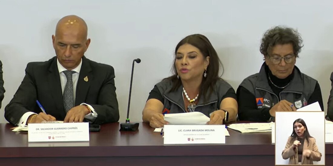 La jefa de Gobierno en conferencia.