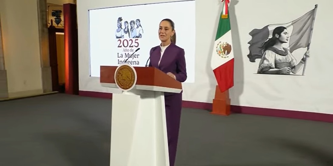 Claudia Sheinbaum Pardo, en la Mañanera de este martes.