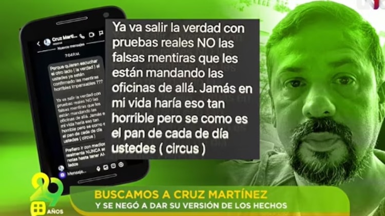 Cruz Martínez niega violencia contra Alicia Villarreal.