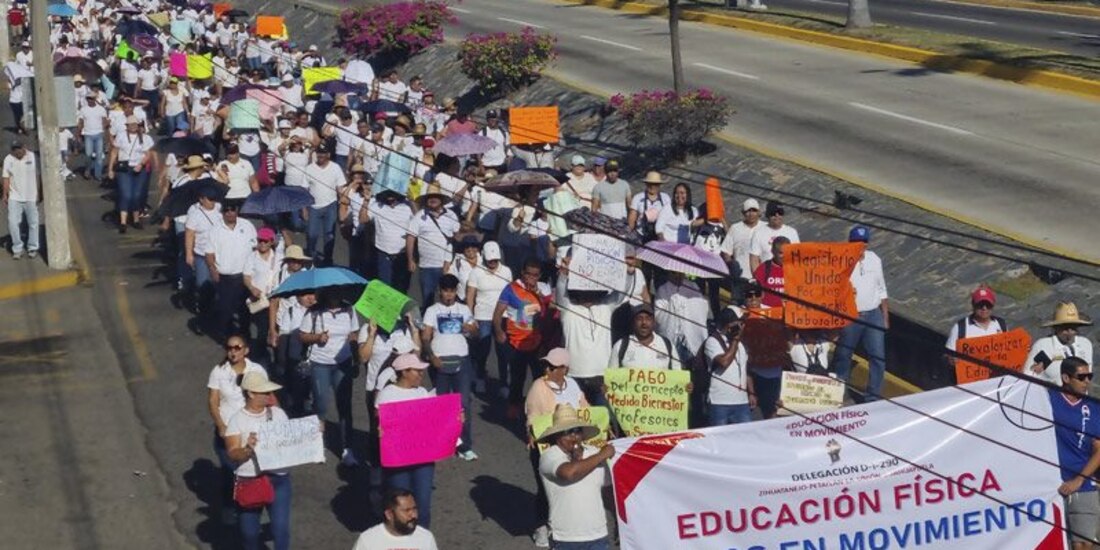 Protestas de profesores de Guerrero.