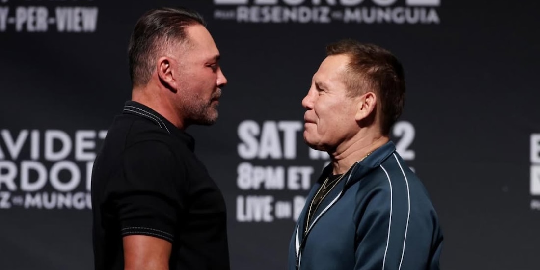 Julio César Chávez y Óscar de la Hoya tienen un cara a cara este sábado