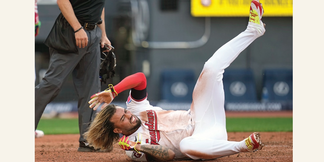 El pelotero en un partido de Grandes Ligas el pasado 3 de abril entre Guardianes y Chicago