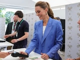 La Princesa de Gales saludó a decenas de seguidores antes de presenciar la actividad de la cuarta jornada de Wimbledon.