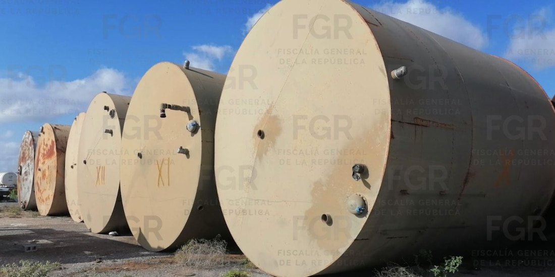 Aseguramiento de hidrocarburo en Tamaulipas.