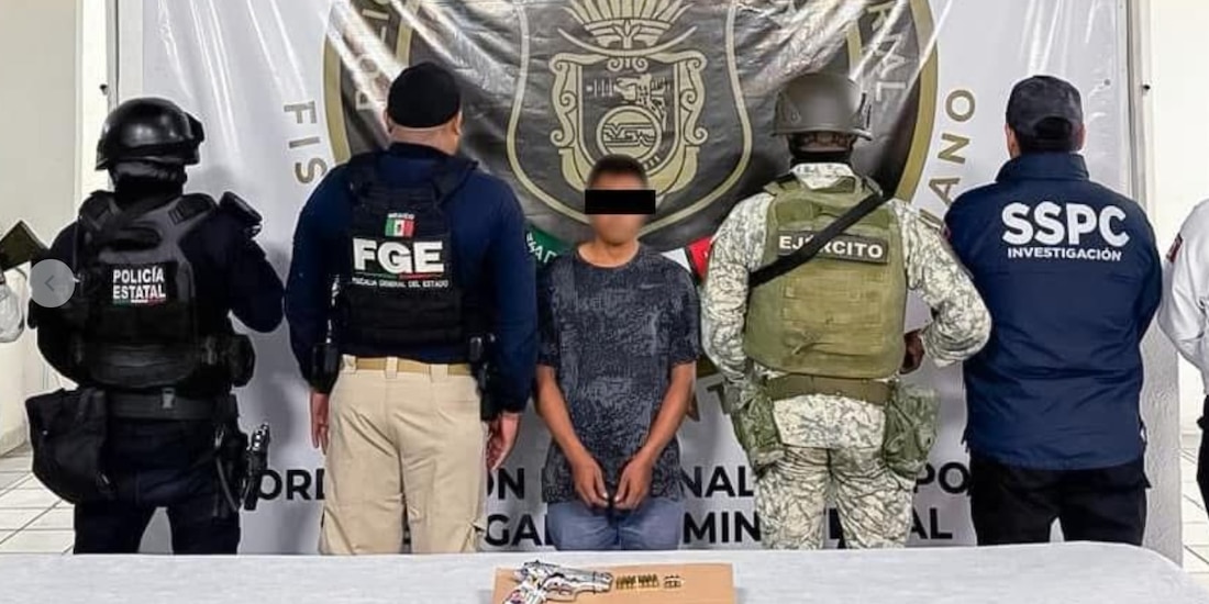 Presentación del presunto criminal.