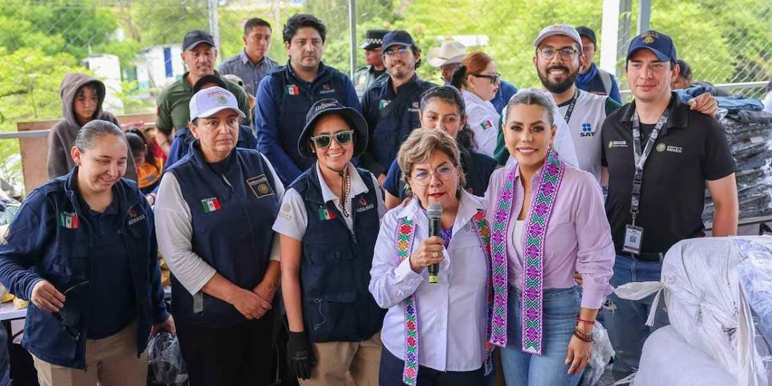 La subsecretaria de Construcción de Paz, Rocío Bárcena Molina, acompañó las brigadas operativas desplegadas en la región de Guerrero.